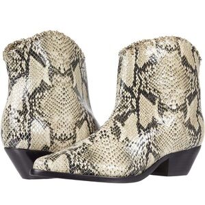 Schutz Size 7 Snakeskin Cowboy Boots.